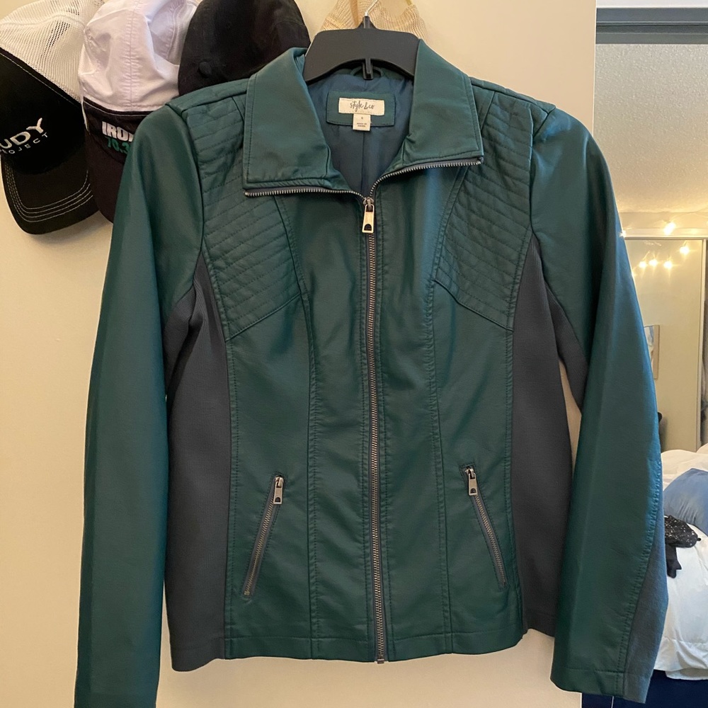 Emerald/teal jacket